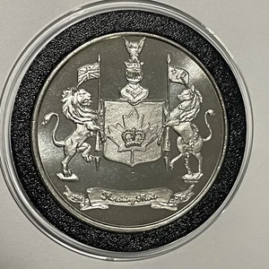 Coat of Arms Heraldry Mint Rare Collector Coin 1 Troy Oz .999 Fine Silver Round - Picture 1 of 11