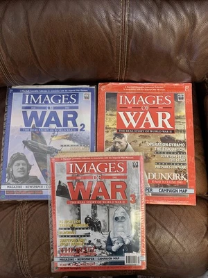 Images Of War . The Real Story Of World War 11 Magazines Issue 1,2,3 - Image 1 of 4