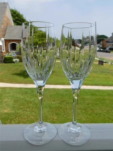 2 MIKASA ARCTIC LIGHTS 8 1/4" WINE GOBLETS GLASSES - Picture 1 of 2