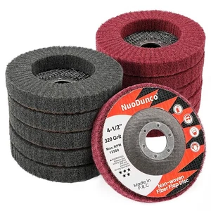 10 Stck. 320 & 600 Körnung Scheuerklappenscheibe 4 1/2 Zoll Winkelschleifer Aufsatz für... - Bild 1 von 7