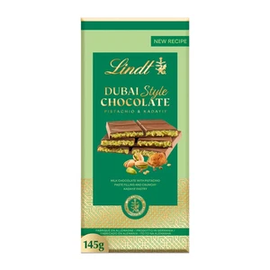Lindt Dubaï Style tablette de chocolat Lait 150 g | Pistache & Kadayif | Dubai - Picture 1 of 5
