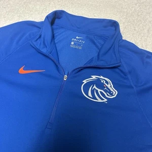 Boise State Broncos Nike Dri-Fit 1/4 Zip Pullover Size Small MSRP $70 - Picture 1 of 13