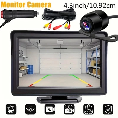 Car Monitor Camera 4.3" TFT LCD Screen Rear View for Car,Truck,Pickup,Suv - Image 1 of 4
