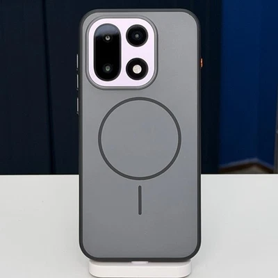 Magnetic Hybrid silicone+PC Soft Back Case For OnePlus 15 Shockproof Matte Cover - Image 1 of 4