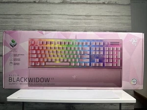 Teclado mecánico Razer Chroma RGB cuarzo rosa Blackwidow V3 tamaño completo con cable - Imagen 1 de 5