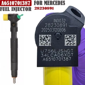 Fuel Injector 28230891 For MERCEDES A180 CD A200 CDI B200 CDI CLASS A6510701387 - Picture 1 of 7