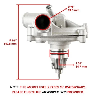 Water Pump Assembly for Polaris Ranger Crew 900 Except Diesel 2014-2015  1204476 - Image 1 of 4