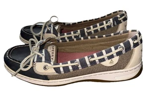 Sperry Top-Sider Bootsschuhe Damengröße 10 M blau Leder Slipper Leder Schnürsenkel - Bild 1 von 9