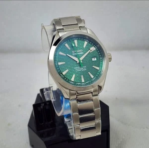 RELOJ HOMBRE SEIKO AQUA TERRA VERDE OSCURO ELEGANTE MOVIMIENTO AUTOMÁTICO NH35 NUEVO - Imagen 1 de 10