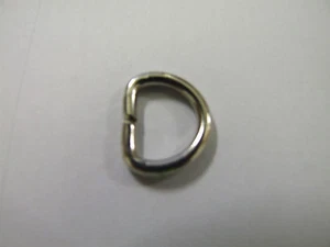 10 of 1/2" NICKEL PLATED STAINLESS STEEL UNWELDED D RINGS LG - Picture 1 of 3