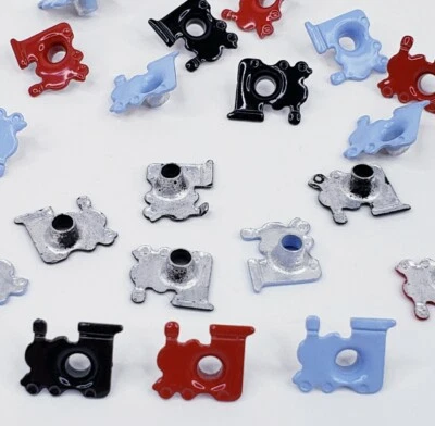 24 adornos de ojales de motor de tren bebé niño estampado álbum de recortes arte en papel Foto 1 de 4