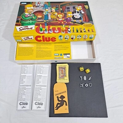The Simpsons Clue Board Game 2002 Complete - Image 1 of 4