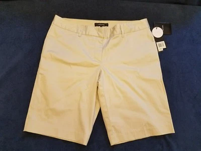 daisy fuentes NWT TAN PIN STRIPE WALKING SHORTS Size 12 - Image 1 of 4