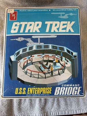 BOX ONLY - AMT 1975 Star Trek Command Bridge U.S.S. Enterprise Model Kit - Image 1 of 4