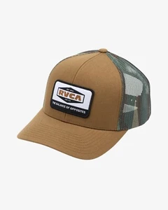 RVCA - Mens Mission 2 Trucker Cap - One Size - Camel - Casual Adjustable Hat - Picture 1 of 2
