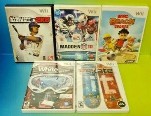 MLB Skate it Madden NFL Beach Sports Snowboarding Nintendo Wii Sports Game Lot - Picture 1 of 1