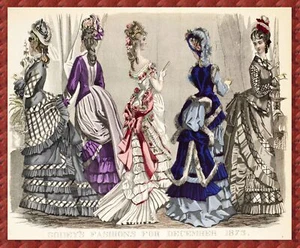 6679.Victorian fashion POSTER.Dresses.Home room Decoration.Graphic art design - Picture 1 of 1