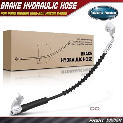 Mangueira hidráulica de freio dianteiro esquerdo para Ford Ranger 1998-2011 Mazda B3000 B4000 RWD - Imagem 1 de 4