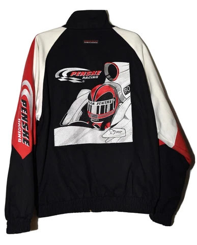 Vintage Speedgear Authentic Race Gear Team Penske Boss Mobil PTC Jacket Mens L Cover