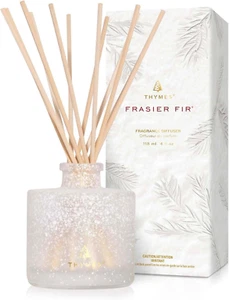 Frasier Fir Flocked Petite Reed Diffuser – Home Fragrance Diffuser Set with Reed - Picture 1 of 7