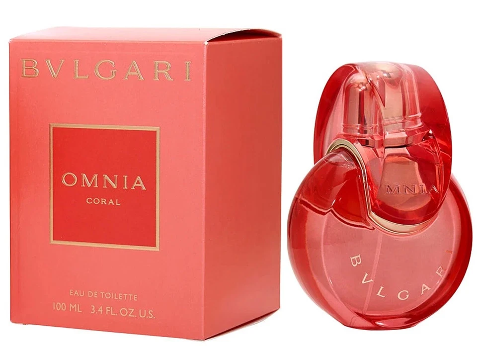 OMNIA CORAL * Bvlgari 3,4 oz / 100 ml Eau de Toilette (EDT) Mujer Perfume Spray Foto 1 de 1