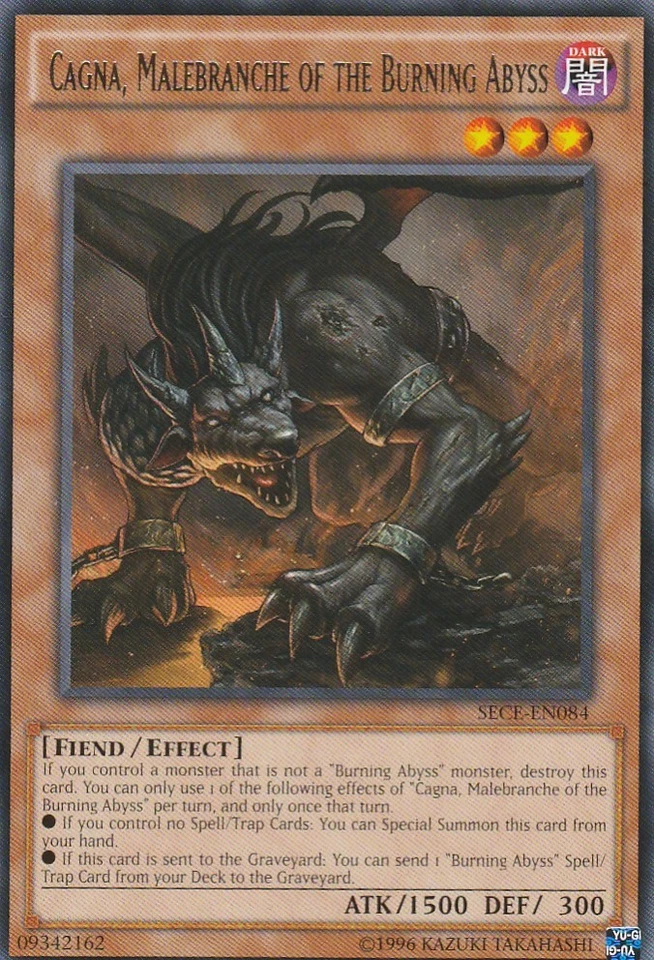 YUGIOH CARD GAGNA MALEBRANCHE OF THE BURNING ABYSS SECE-EN084 - Image 1 of 1