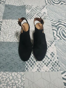 NEUE Vionic Schnürstiefeletten Schildpatt Blockabsatz schwarzes Wildleder Damengröße 9 neu  - Bild 1 von 12