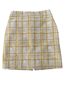 Falda lápiz amarilla Talbots para mujer talla 10P - Imagen 1 de 8