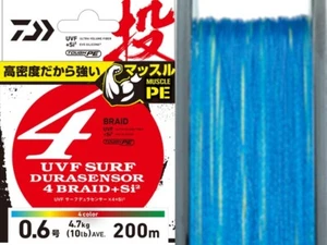 Daiwa Fishing PE Line UVF SURF DURASENSOR×4+Si2 200m #1-20 lb 4 Colors - Picture 1 of 4