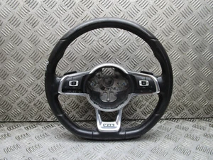 2016 VW GOLF MK7 GTE LEATHER MULTIFUNCTION STEERING WHEEL 5G0419091EB - Picture 1 of 7