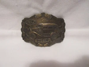 Ford Motor Company Messing Gürtelschnalle Modell A - Bild 1 von 4