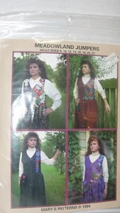 1994 MARY'S PATTERNS "MEADOWLAND JUMPERS" - ADULT SIZES 8-22 - Picture 1 of 2