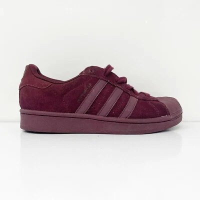 Adidas Boys Superstar BB8136 Red Casual Shoes Sneakers Size 4 - Image 1 of 4