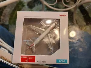 Herpa Swiss International air lines Airbus A320 NIB 1/500 - Picture 1 of 2