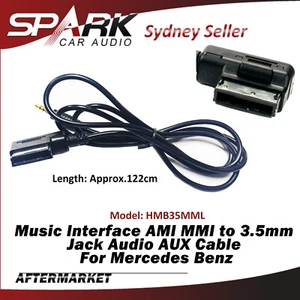 Cable auxiliar de audio AMI MMI a 3,5 mm interfaz musical para Mercedes Benz W204 SPL - Imagen 1 de 2