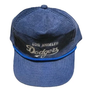Vintage 80er Jahre Los Angeles Dodgers Skript junge Mütze CORD Reißverschluss Rückseite - Bild 1 von 6