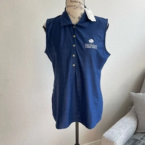 Neu mit Etikett EP Golf NY Damen Top große Knöpfe atmungsaktiv leicht Golf Athleisure - Bild 1 von 10