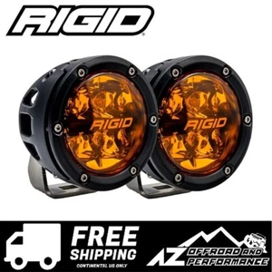 Rigid Industries 360 Series 4" PRO Edition Spot Beam LED Round Lights - Amber - Picture 1 of 8