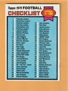 1979 Topps #114 Checklist 1-132 Creased - Bild 1 von 2