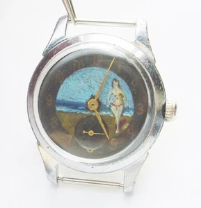 Rare Vintage Soviet Russian POBEDA(Majak Svet Raketa) watch HANDPAINTED SERVICED - Picture 1 of 17