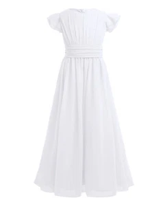 Flower Girls Princess Tutu Dress Kids Summer Party Wedding Pageant Formal Gown - Picture 1 of 73