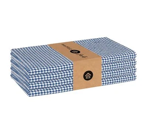 100% Cotton Cloth Napkins 18x18 inches Houndstooth Dinner Napkins Set of 4 So... - Picture 1 of 7