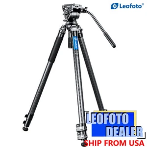 Leofoto LVM-323C+BV-10 Carbon Fiber Video Tripod Kit with 75mm Bowl - Picture 1 of 11