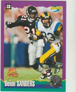 1994 Score NFL #4 Deion Sanders Falcons 49ers Cowboys HOF - Picture 1 of 2