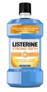Listerine Strong Teeth Anticavity Fluoride Mouthwash Mint Shield Discontinued - Picture 1 of 9