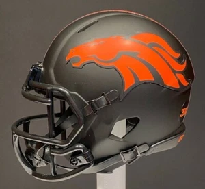 DENVER BRONCOS ECLIPSE MINI HELMET BUMPER - LOCK JEUDY LINDSEY SUTTON MILLER - Picture 1 of 6