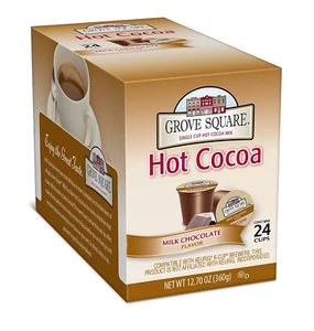 Grove Square Hot Cocoa Pods, Milchschokolade, Einzelportion (24er Pack) (Packung - Bild 1 von 12
