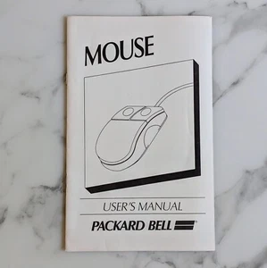User's Manual For Vintage Packard Bell Mouse 286 386 486 Computers - Picture 1 of 3