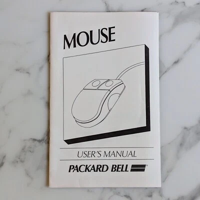 User's Manual For Vintage Packard Bell Mouse 286 386 486 Computers - Image 1 of 3