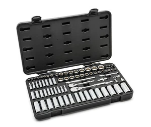 GearWrench 76pc SAE/Metric Master 12-Point Socket Ratchet Set 1/4 & 3/8dr #80948 - Picture 1 of 1